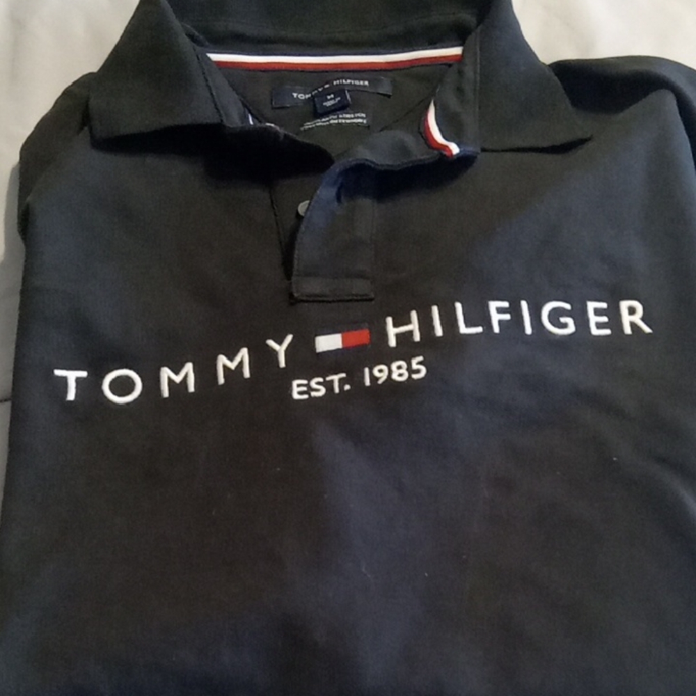 Tommy Hilfiger Black Polo with Logo